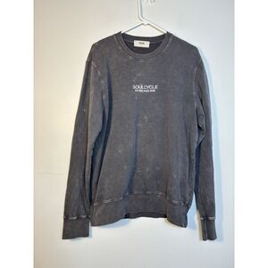 soul cycle Unisex Crew Neck SAM Sweatshirt Gray Sz Large Athletic Casual
